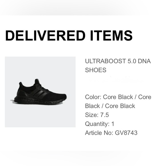 ADIDAS ULTRABOOST 5.0 DNA SHOES (size 7.5) - Picture 2 of 4
